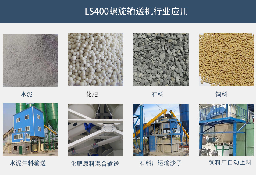 LS400螺旋输送机行业应用
