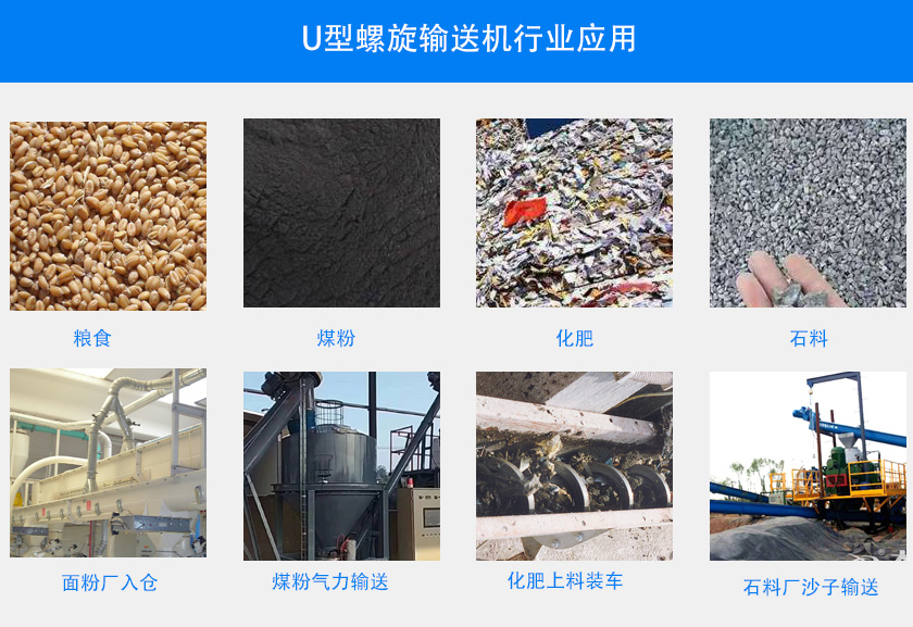 WLS200无轴螺旋输送机行业应用