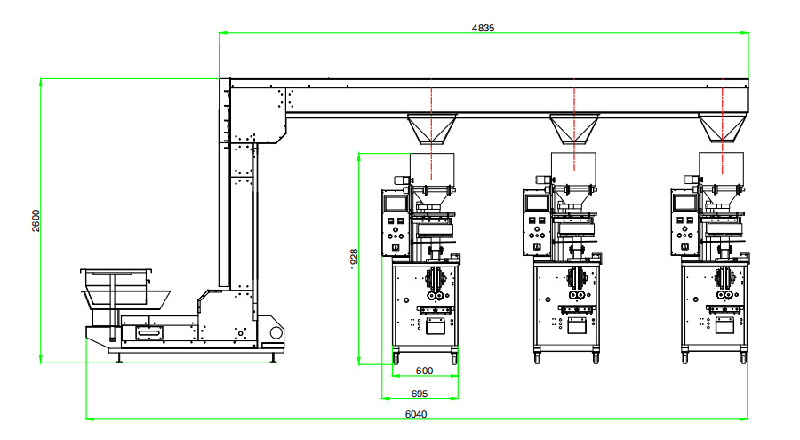 连续式提升机图纸