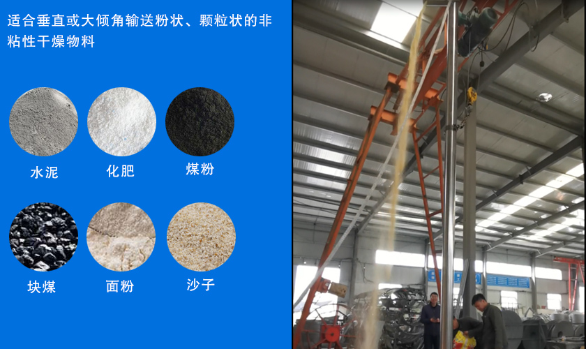 垂直立式螺旋输送机应用