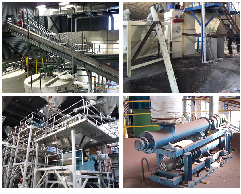 管式螺旋给料机现场